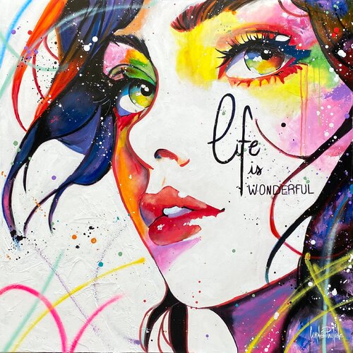 Life is wonderful van Pauline Cornee, Schilderij te koop op Singulart