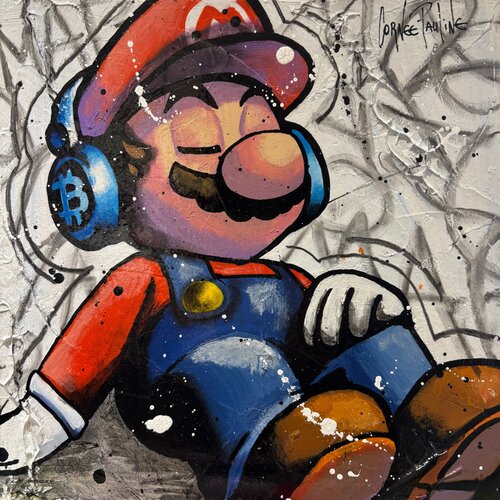 Chill Mario by Pauline Cornee, 絵画 for Sale on Singulart