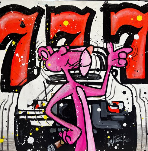 Pink Panther von Pauline Cornee, Malerei kaufen auf Singulart