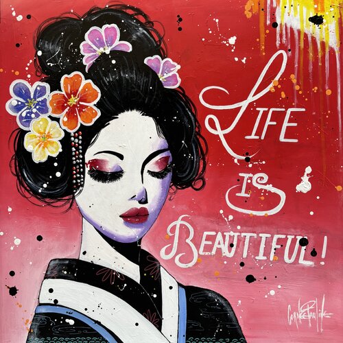 Japan in my head by Pauline Cornee, 絵画 for Sale on Singulart