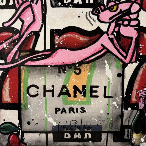 Pink Panther like Chanel by Pauline Cornee, 絵画 for Sale on Singulart