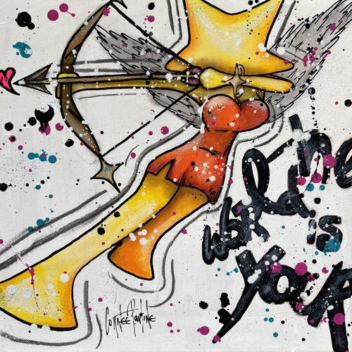 A star angel di Pauline Cornee, Pittura in vendita su Singulart