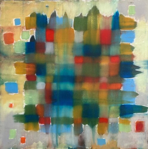 Damier liquide by Michel Bérubé, Painting for Sale on Singulart