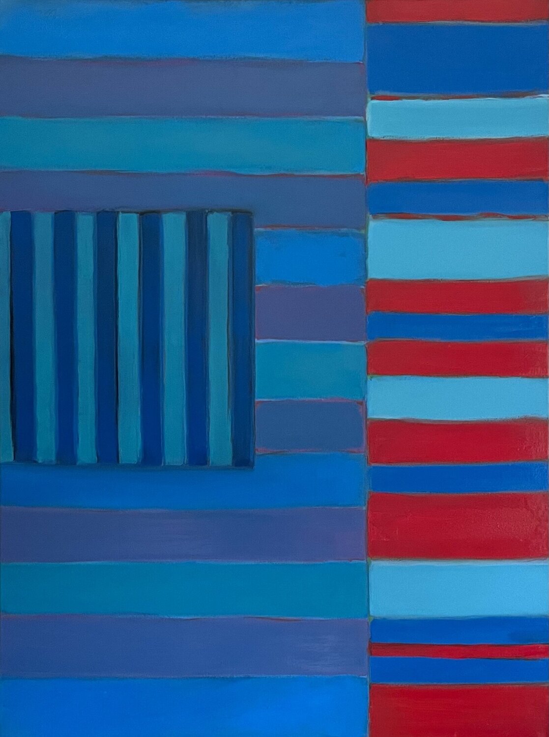 Harmonie bleue Michel Bérubé Original painting for sale