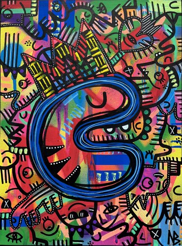 Murphy van Nina Bruneau, Schilderij te koop op Singulart