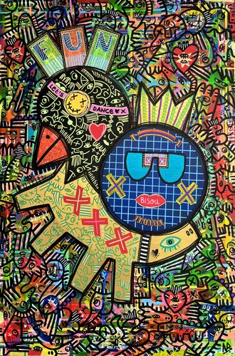 Let's dance ! van Nina Bruneau, Schilderij te koop op Singulart