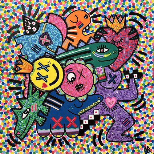 Friends van Nina Bruneau, Schilderij te koop op Singulart