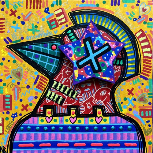 L'heureux élu van Nina Bruneau, Schilderij te koop op Singulart