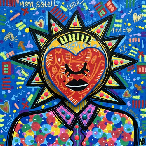 Le rayon de Soleil van Nina Bruneau, Schilderij te koop op Singulart