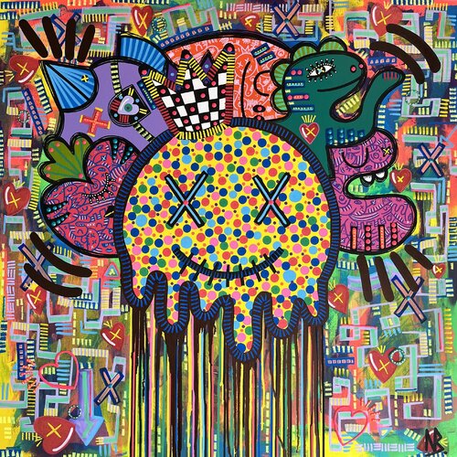 Joyeux Bazar di Nina Bruneau, Pittura in vendita su Singulart