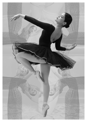 Ballerina beim Tanz by Folker Reinhold Peter Pritsch, Digital for Sale on Singulart