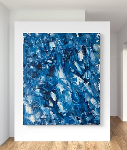 Just Blue de Reham Al Beheary, Pintura a la venta en Singulart