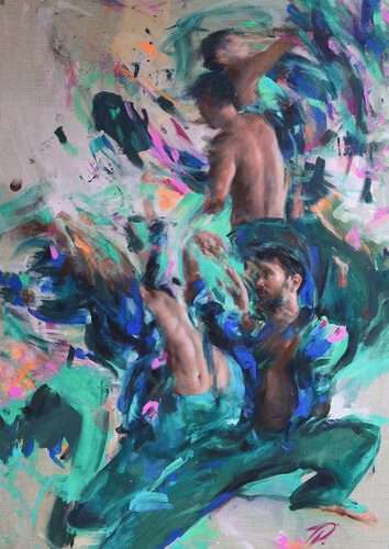 The Sacred Spiral van Tiana Diakova, Schilderij te koop op Singulart