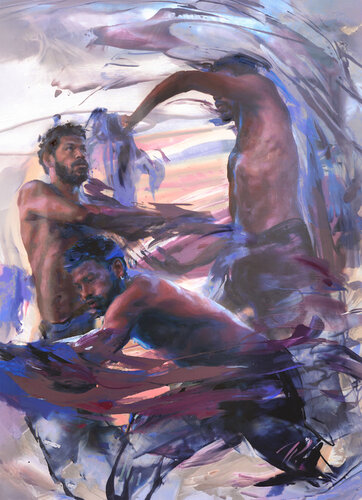 Moved by the Tide by Tiana Diakova, Painting for Sale on Singulart