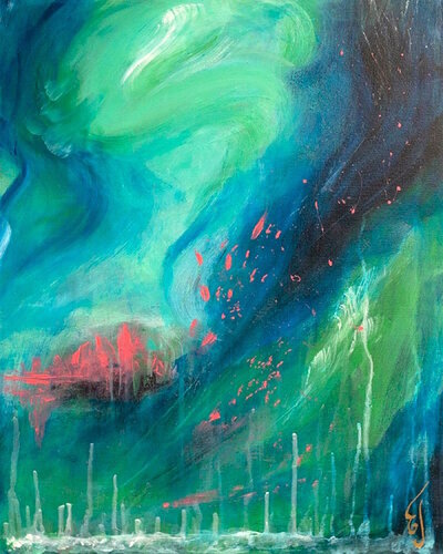 Sky dance di Elena Gerasimova, Pittura in vendita su Singulart