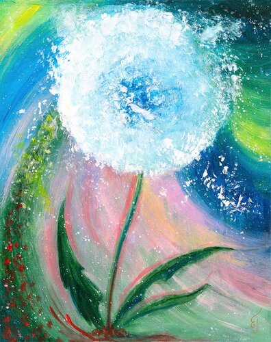 Star Flower van Elena Gerasimova, Schilderij te koop op Singulart