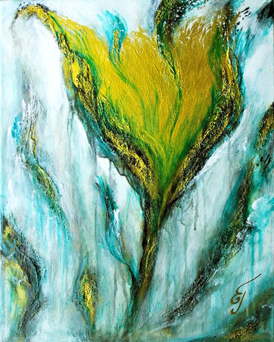 Gold Flower (Limited Edition Print) von Elena Gerasimova, Druck kaufen auf Singulart