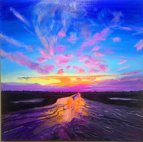 Red River par Russell Lee Hansen, Peinture en vente sur Singulart