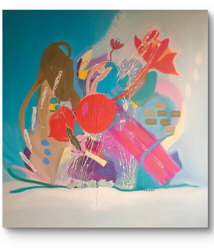 "Blossoming" Life through my eyes no.2 van Vlatka Luksic, Schilderij te koop op Singulart