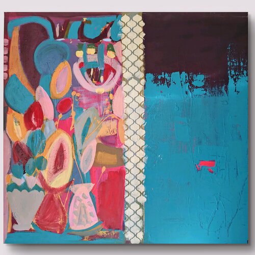"Flowery" van Vlatka Luksic, Schilderij te koop op Singulart