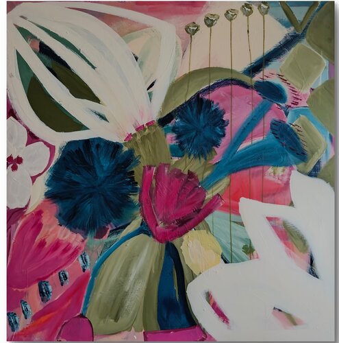 She’s got her Mojo back..... …and she’s dancing with the chaos... van Vlatka Luksic, Schilderij te koop op Singulart