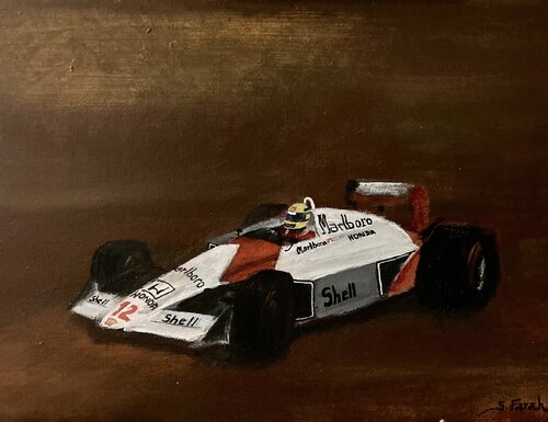 Ayrton Senna and McLaren by Samir Farah, Painting for Sale on Singulart