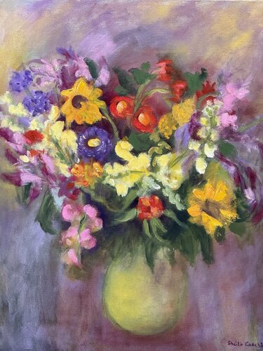 Wildflowers de Sheila Olivier-Carchidi, Pintura a la venta en Singulart