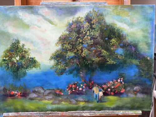Landscape of harmony van Sheila Olivier-Carchidi, Schilderij te koop op Singulart