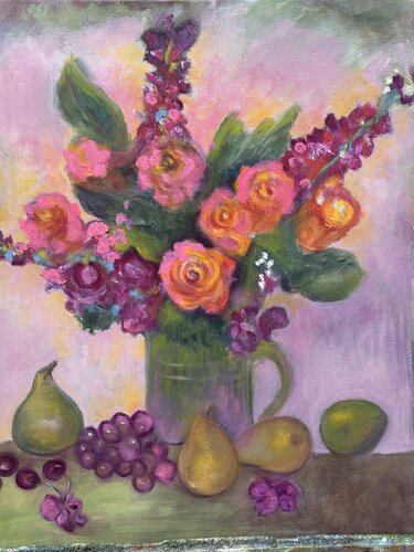 Flowers blossoms von Sheila Olivier-Carchidi, Malerei kaufen auf Singulart