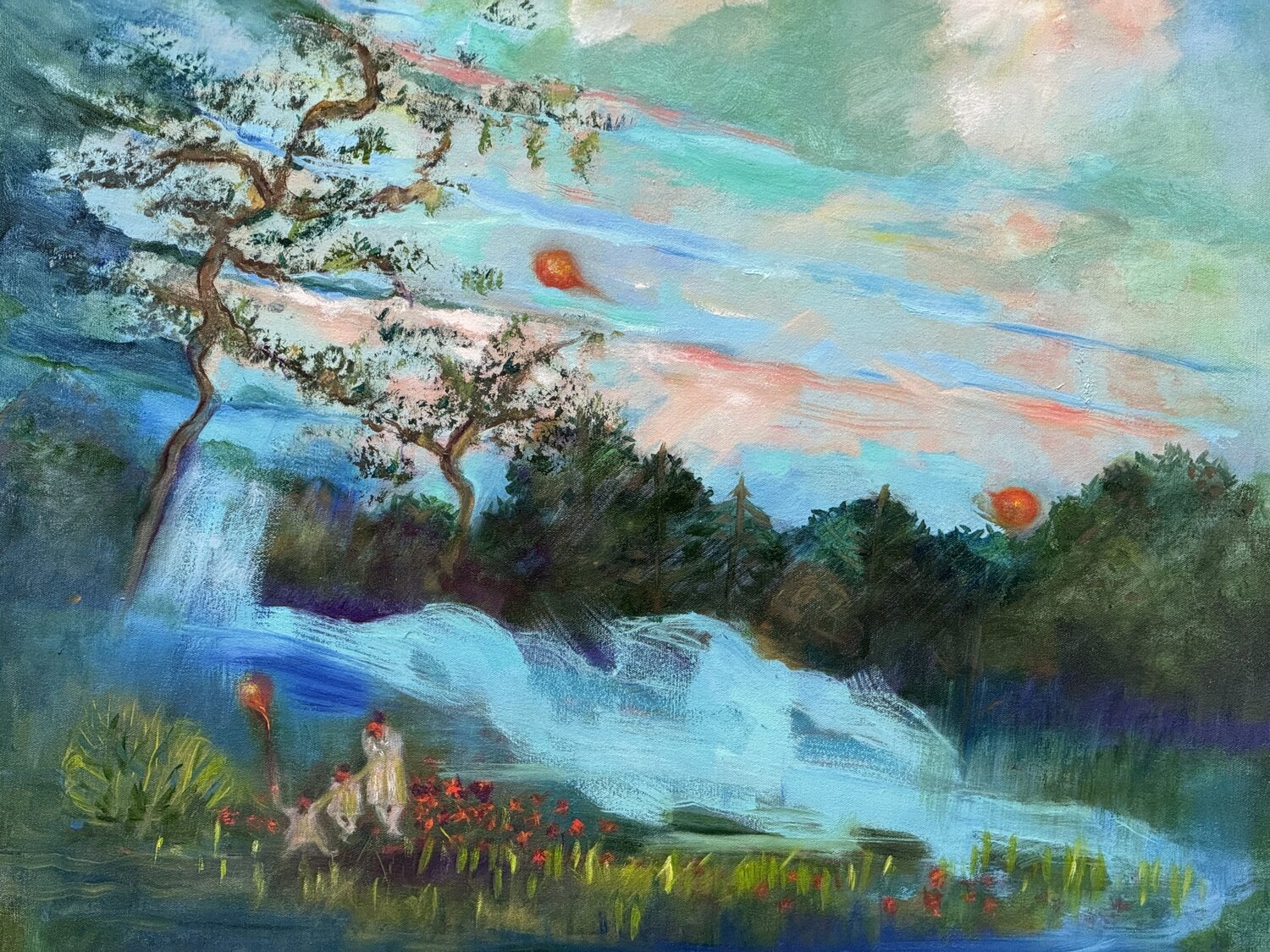 Summer walk by ocean Sheila Olivier-Carchidi