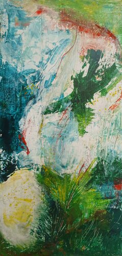 Sprung ins Leben di Christiane Wiegand, Pittura in vendita su Singulart