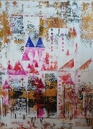 Le coeur de la ville di Christiane Wiegand, Pittura in vendita su Singulart