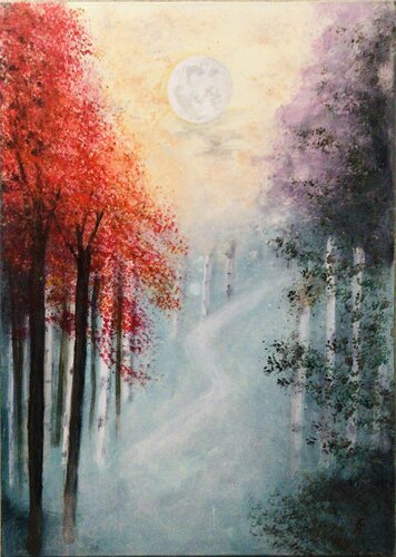 Mysterious forest von Claudia Altemeier, Malerei kaufen auf Singulart