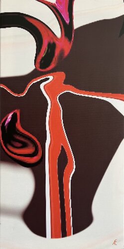 Fluß des Lebens, digitale Kunst, handsigniert de Claudia Altemeier, Digital a la venta en Singulart