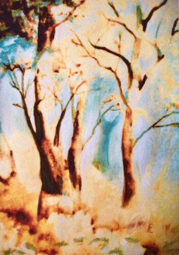 Herbstlicht I van Claudia Altemeier, Schilderij te koop op Singulart