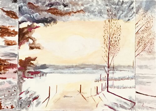 Winterdimensionen van Claudia Altemeier, Schilderij te koop op Singulart