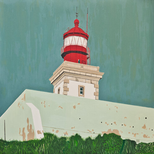 Faro Rosso Portogallo di raniero botti, Pittura in vendita su Singulart