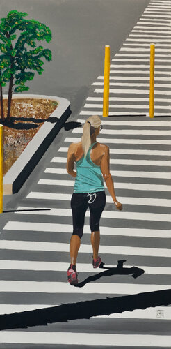 Los Angles Verso la spiaggia by raniero botti, Painting for Sale on Singulart