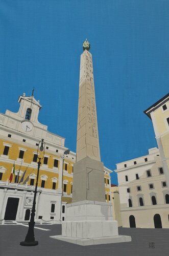 belisco di Piazza Montecitorio van raniero botti, Schilderij te koop op Singulart