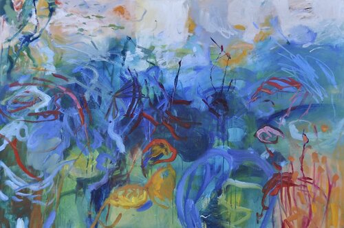 Winter Lake di Skye Holland, Pittura in vendita su Singulart