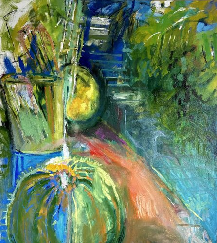 Red Path & Cactus Garden von Skye Holland, Malerei kaufen auf Singulart