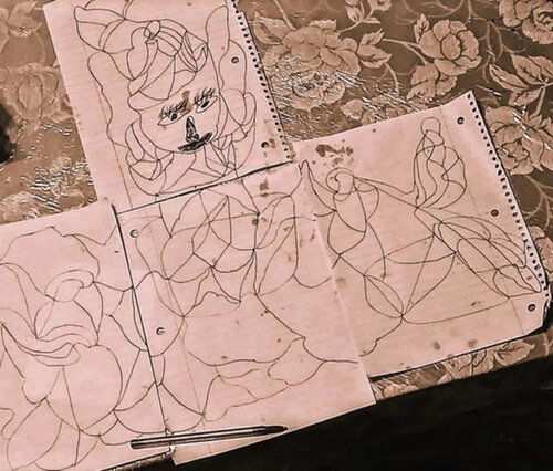 abstract melodious opera singer par TAHA Mohamed BENNIS, Dessin en vente sur Singulart