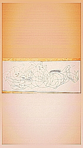 Entertaining in a deep water submerged piece von TAHA Mohamed BENNIS, Zeichnungen kaufen auf Singulart
