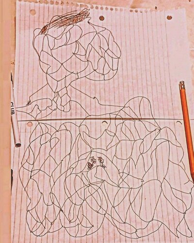 The human creature as an abstract by TAHA Mohamed BENNIS, Drawing for Sale on Singulart