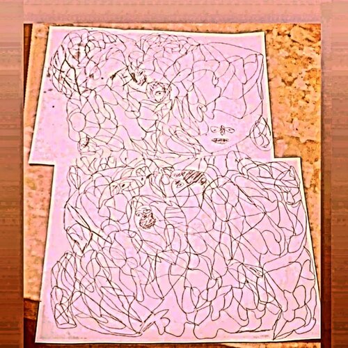 More complexity figurative de TAHA Mohamed BENNIS, Dibujo a la venta en Singulart