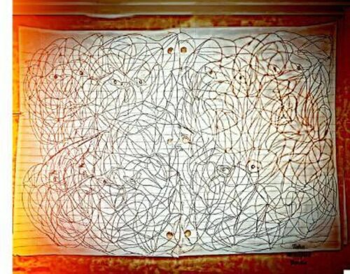 A view that appeals to appear based on interpretation. by TAHA Mohamed BENNIS, Work on Paper for Sale on Singulart