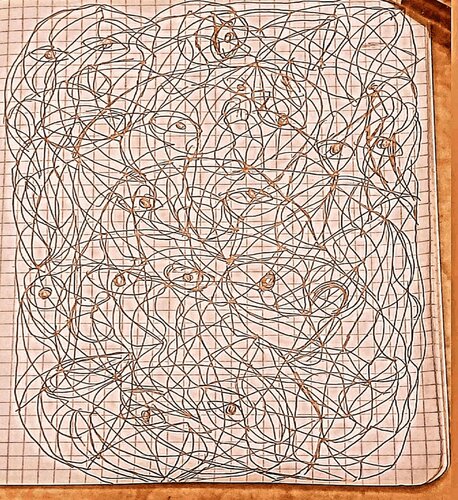 Deep portrait as a figurative abstract di TAHA Mohamed BENNIS, Opera su carta in vendita su Singulart