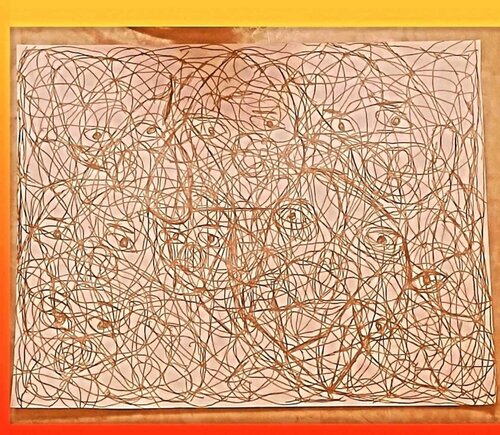 Maximalism figurative expressionism by TAHA Mohamed BENNIS, Work on Paper for Sale on Singulart
