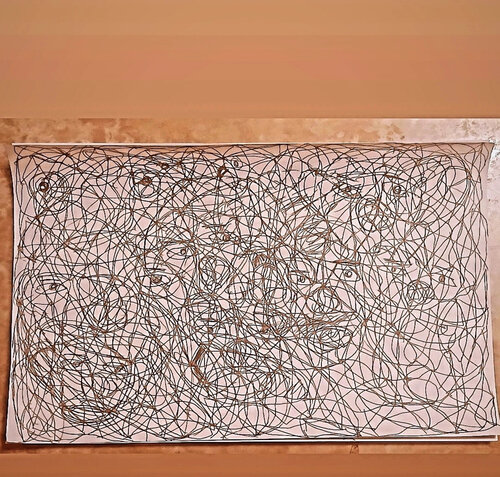 Visualization puzzle von TAHA Mohamed BENNIS, Werk auf Papier kaufen auf Singulart
