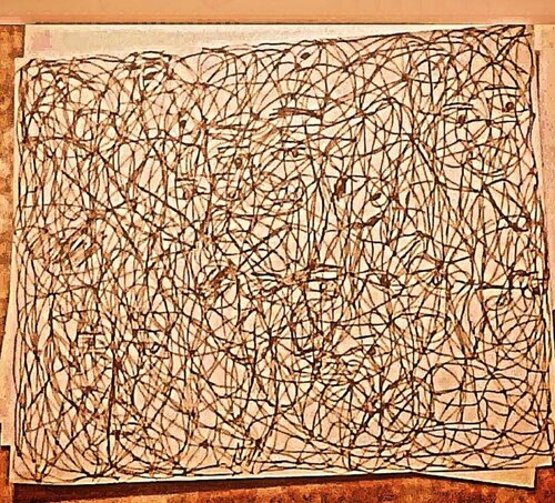 A deep thru deepness as a a hole full of figure di TAHA Mohamed BENNIS, Opera su carta in vendita su Singulart